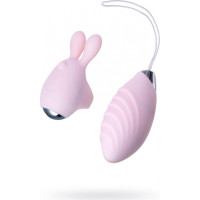 JOS VITA finger vibrating egg and vibrating attachment, silicone, powder pink, 8.5 and 8 cm