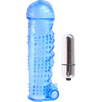 Pipedream Textured Sleeve & Bullet Blue