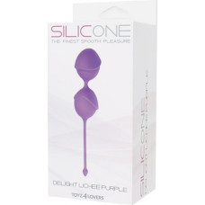 Toyz4Lovers Kulki-PALLINE DELIGHT PUSSY LICHEE SILICONE PURPLE