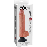 King Cock 10 collu Vibr./w.balls