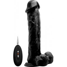 Realrock By Shots Vibrating Realistic Cock with Scrotum - 11 / 28 cm