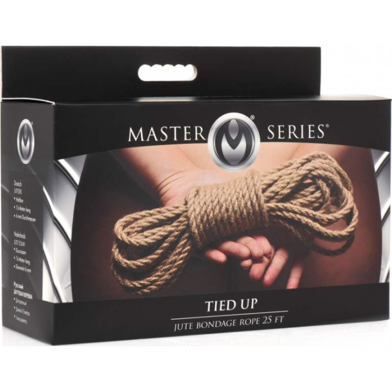 Xr Brands Piesiets — džutas verdzības virve — 25 pēdas / 7,6 mtr