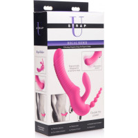 Xr Brands Regal Rider — trīskāršs vibrējošs silikona strapless strap-On