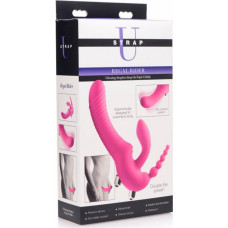 Xr Brands Regal Rider — trīskāršs vibrējošs silikona strapless strap-On