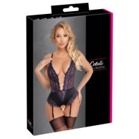 Cottelli Lingerie Body black/purple XL