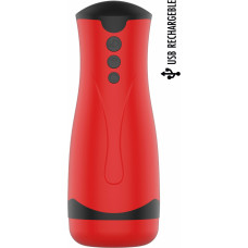 Hidden Desire Masturbator Vibrating&Sucking / Red