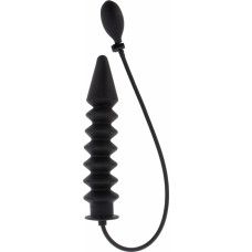 Hidden Desire Inflatable Ribbed Plug Expert / Black