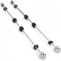 Mr. Steel Nipple Sticks with Ball 20cm