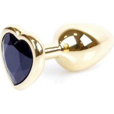 B - Series Heavyfun Plug-Jewellery Gold  Heart PLUG- Black