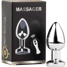 B - Series Heavyfun Metal Butt Plug M Vibrator USB - Remote Control