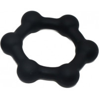 KSB Silicone Cockring with 6 Steel Balls L