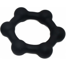 KSB Silicone Cockring with 6 Steel Balls L