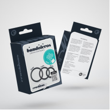 Crushious Bandoleros - Silicone Cockring Set - Black