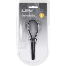 Levelz By Shots Wide Adjustable Silicone Lasso Cockring - 5mm - Black