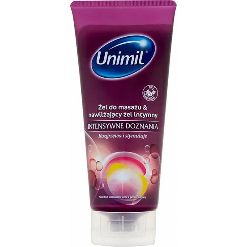Unimil Intense Sensations Massage Gel 200ml Tube