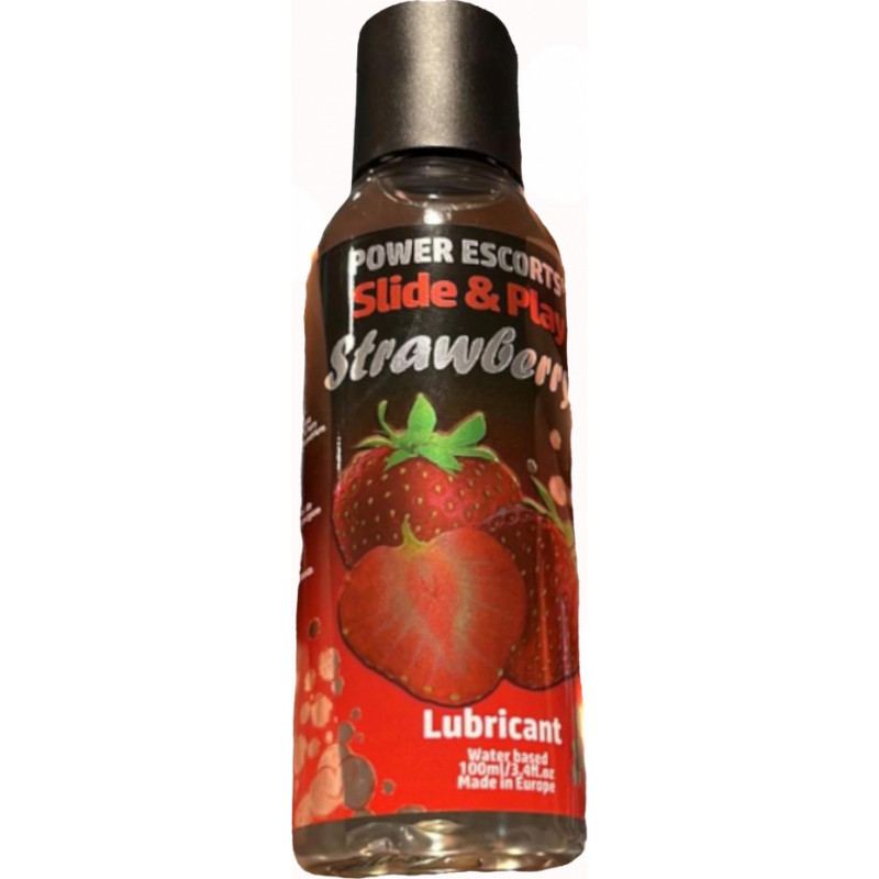 Power Escorts Żel-Power Escorts Strawberry Lubricant 100ml Slide&Play