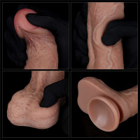 Lovetoy 8.5'' Dual Layered Silicone Cock