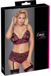 Cottelli Curves Bra Set Pearl XL/2XL
