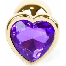 B - Series Heavyfun Plug-Jewellery Gold  Heart PLUG- Purple