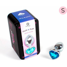 Secret Play BLUE HEART METAL BUTT PLUG