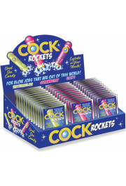 Little Genie Productions Cock Rockets – Oral Sex Lollipop, Watermelon Flavor
