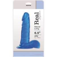Real Rapture Dildo-JELLY DILDO REAL RAPTURE BLUE 6,5