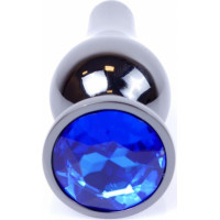 B - Series Heavyfun Plug-Jewellery Dark Silver BUTT PLUG- Dark Blue