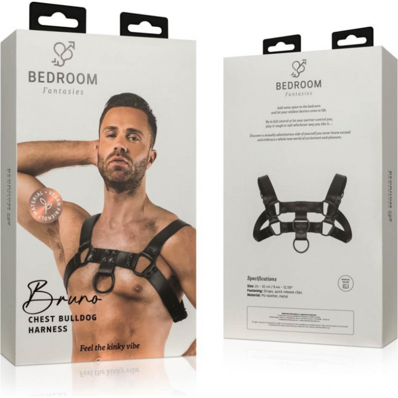 Bedroom Fantasies - Bruno Bondage Harness Black