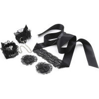 Crushious Lace Me Up - Conjunto Lencero de Bondage - Negro