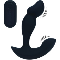 Levelz Dual Motor Remote Control Dual Motor Vibrating Liquid Silicone Prostate Stimulator - Black