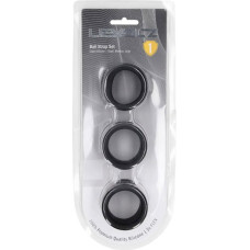 Levelz By Shots Liquid Silicone Ball Strap Set of 3 - S/M/L - Black