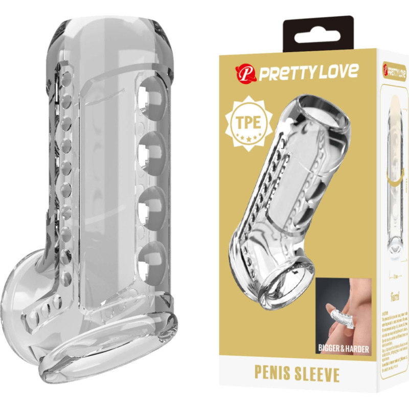 Pretty Love Penis Sleeve – Clear Long