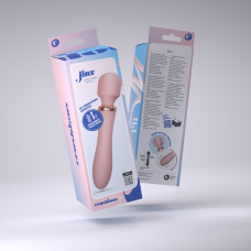 Crushious Jinx - divu stieņu masieris ar sildīšanas režīmu - rožvīna krāsā