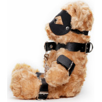 Crushious Crushito - Osito de peluche de bondage - 31 cm - nēģeris