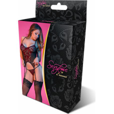 Magic Silk Комплект Merry Widow и стринги - L/XL - черный
