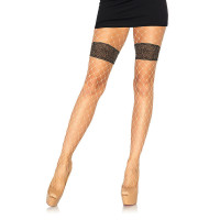 Leg Avenue Diamond Net Pantyhose With Floral