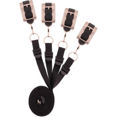 Rosy Gold - Under-Mattress Restraint Set - Black