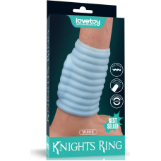 Lovetoy Vibrating Wave Knights Ring (Blue)