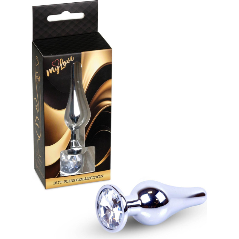 Mylove Toys - Jewellery Silver BUTT PLUG- Clear