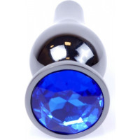 B - Series Heavyfun Plug-Jewellery Dark Silver BUTT PLUG- Dark Blue