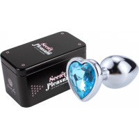 Secret Play BLUE HEART METAL BUTT PLUG