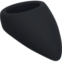 Levelz Teardrop Silicone Cockring - Black