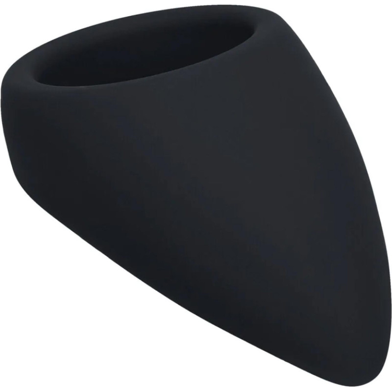 Levelz Teardrop Silicone Cockring - Black
