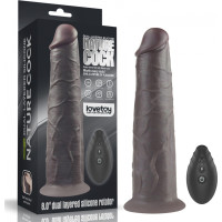Lovetoy 8.0'' Dual Layered Platinum Silicone Rotator