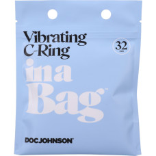 Doc Johnson Vibrējošs C veida gredzens - melns