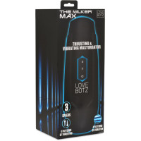 Xr Brands Milker Max — 14 X spiedošs un vibrējošs masturbators — melns