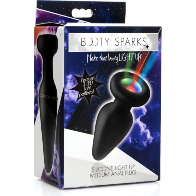 Xr Brands Light-Up - Silicone Butt Plug - Medium