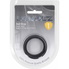 Levelz By Shots Šķidrā silikona bumbiņu siksniņa - S - 34 mm - melna