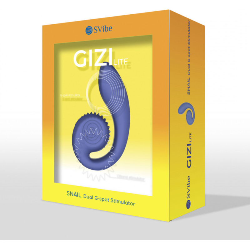 Snail Vibe GIZI Lite - divkāršais G-punkta stimulators - sulīga melleņu garša