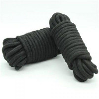 Toyz4Lovers Wiązania-COTTON ROPE 10MBLACK